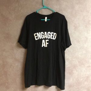 Men’s XXL engaged humor tee